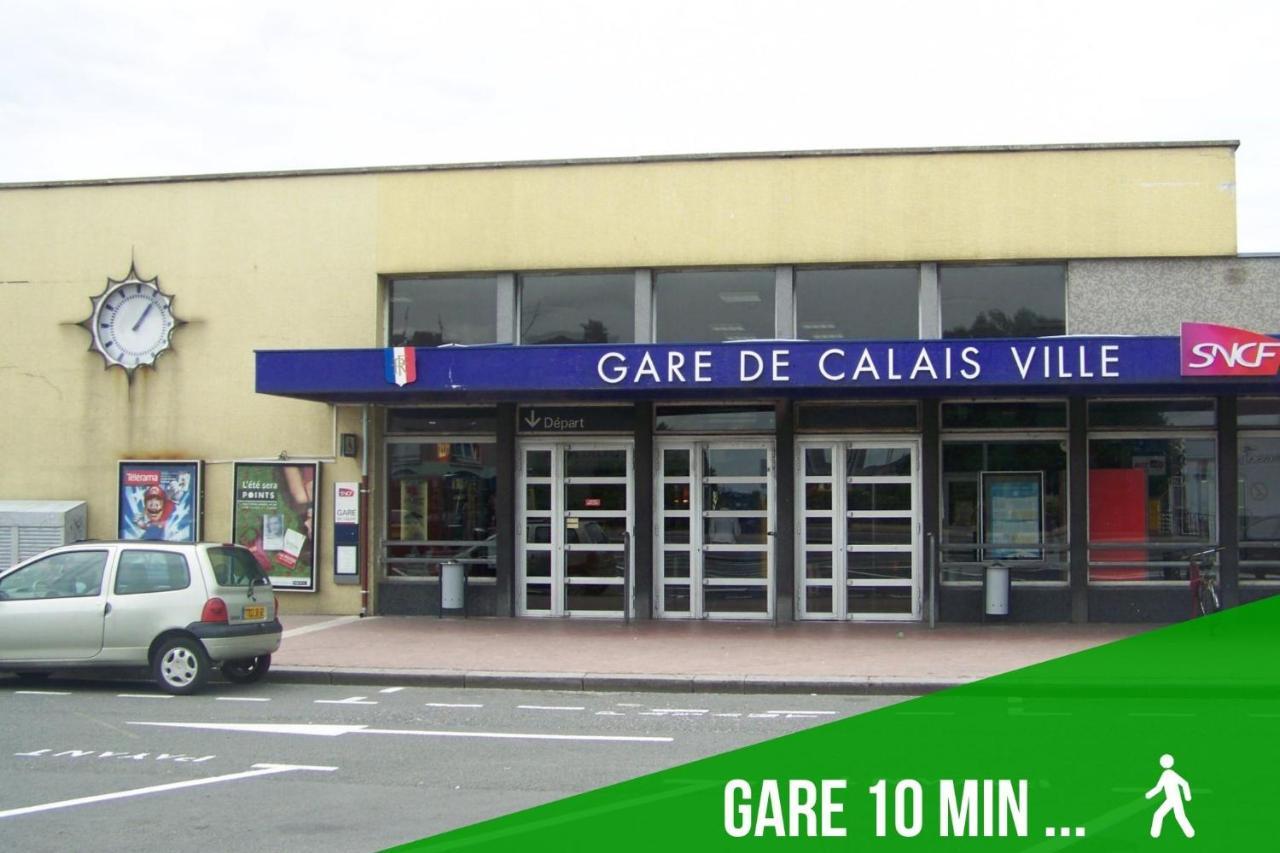 Joli Petit T2 Terrasse Proche Du Phare Calais Exterior foto