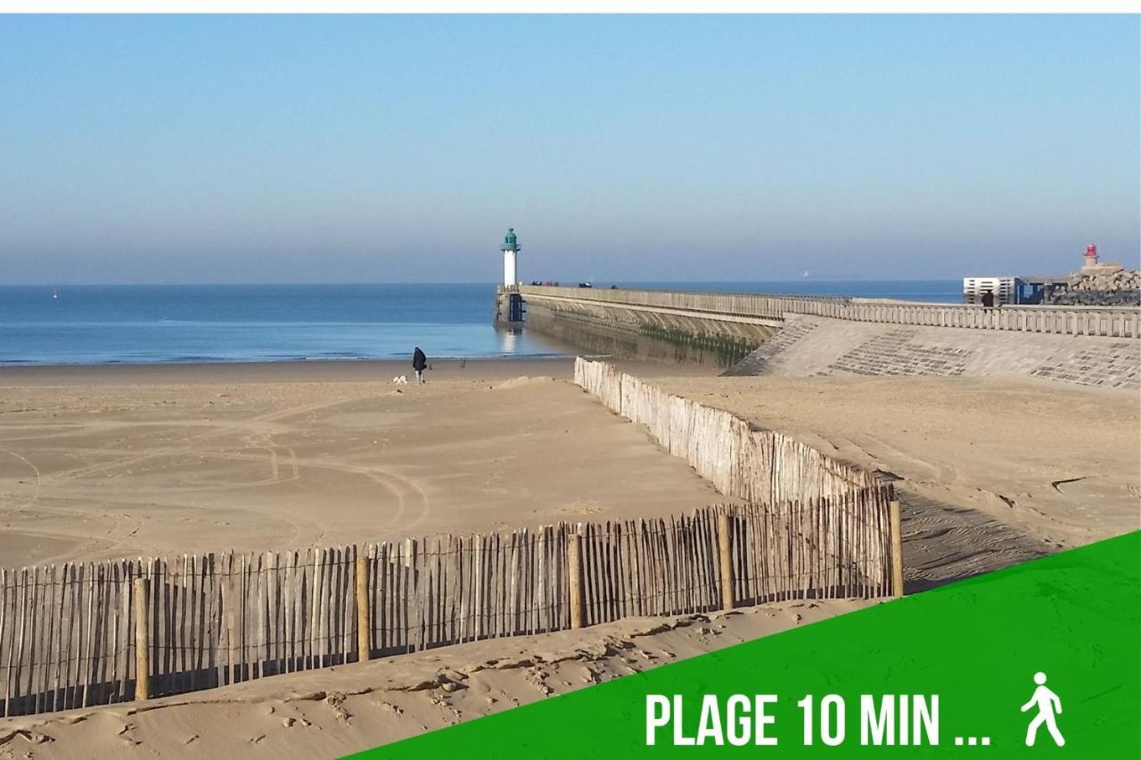Joli Petit T2 Terrasse Proche Du Phare Calais Exterior foto